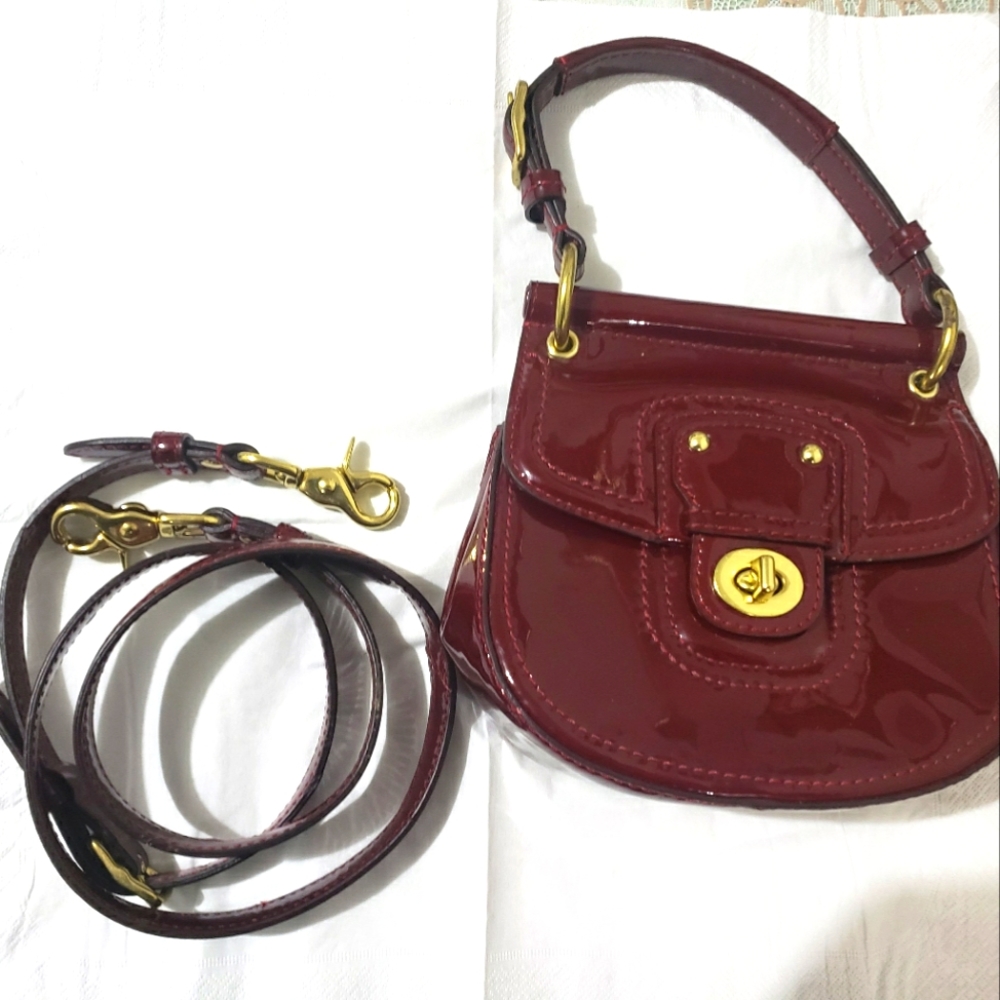 Coach patent leather Harris bag